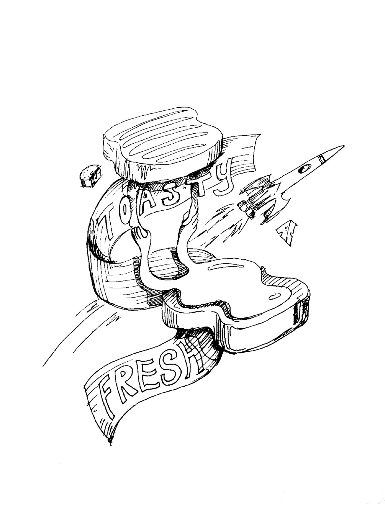 "Toasty Fresh" concept sketch
