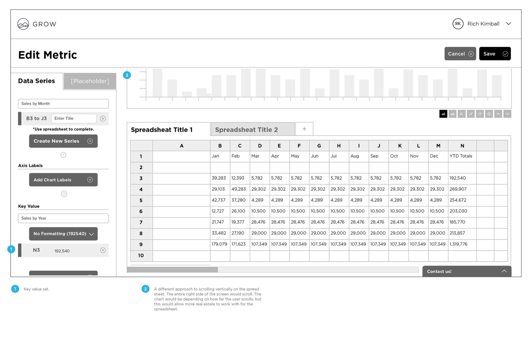 Grow dashboard workflow mapping