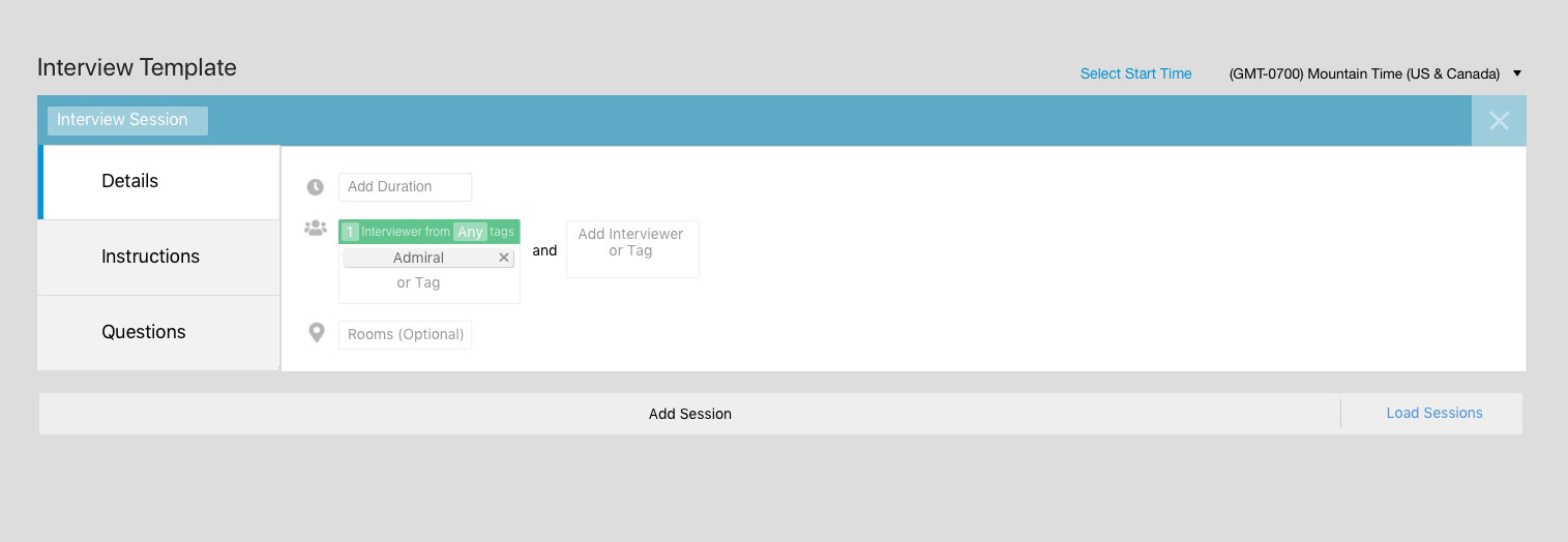 Coordinate flow: one interviewer from a tag