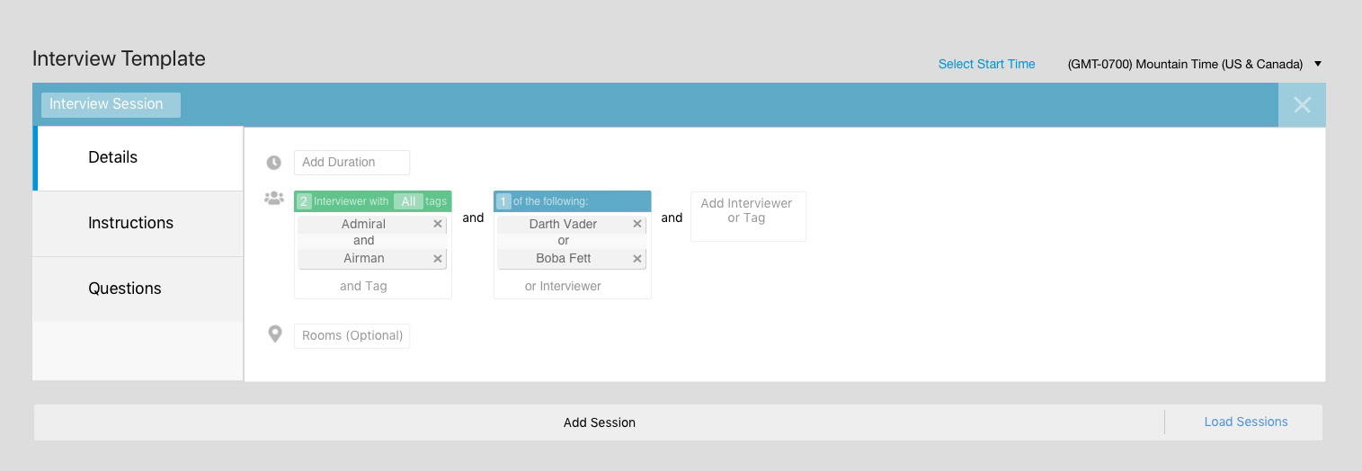 Coordinate flow: either-or interviewer logic