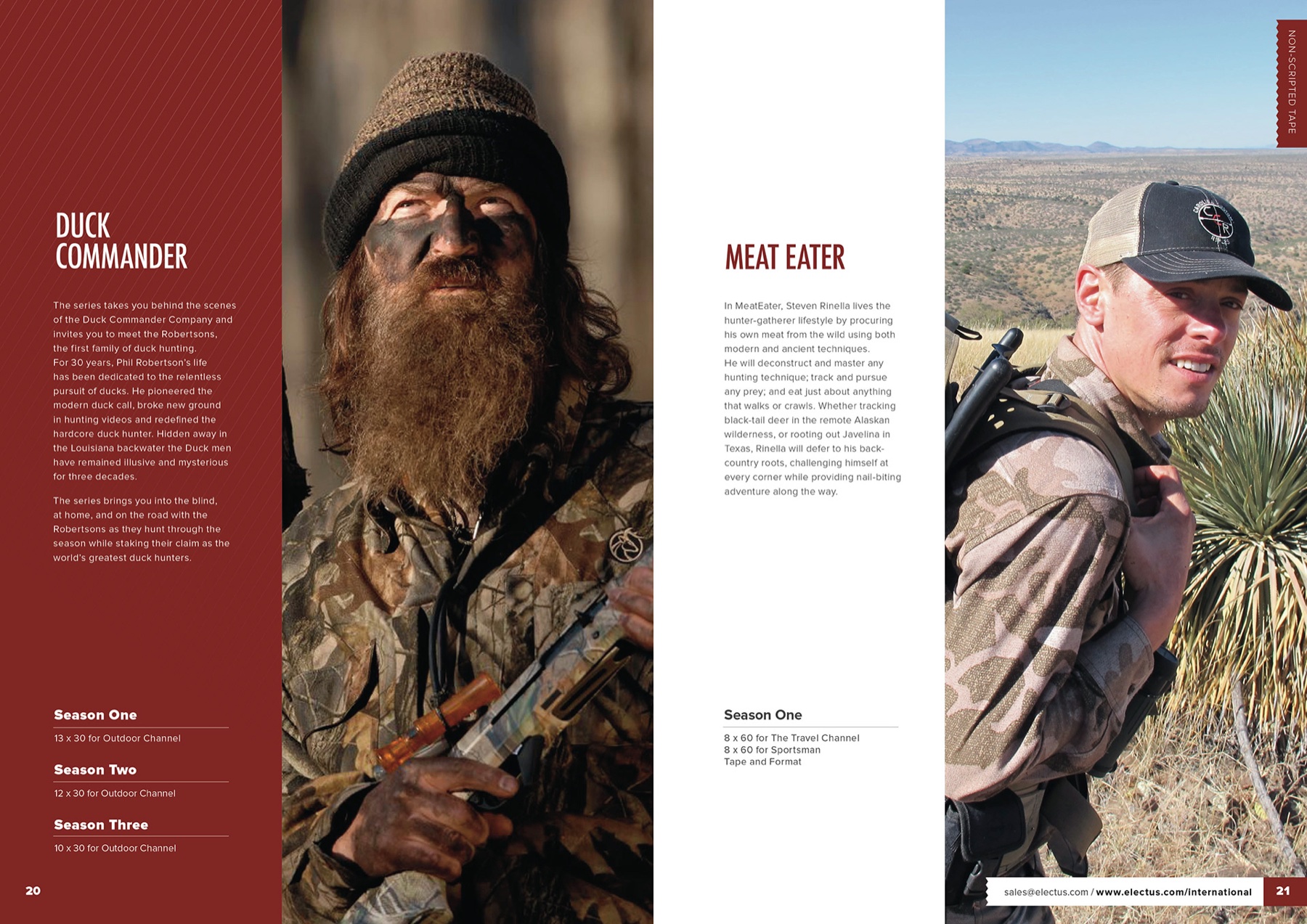 Electus International catalogue, Duck Commander feature