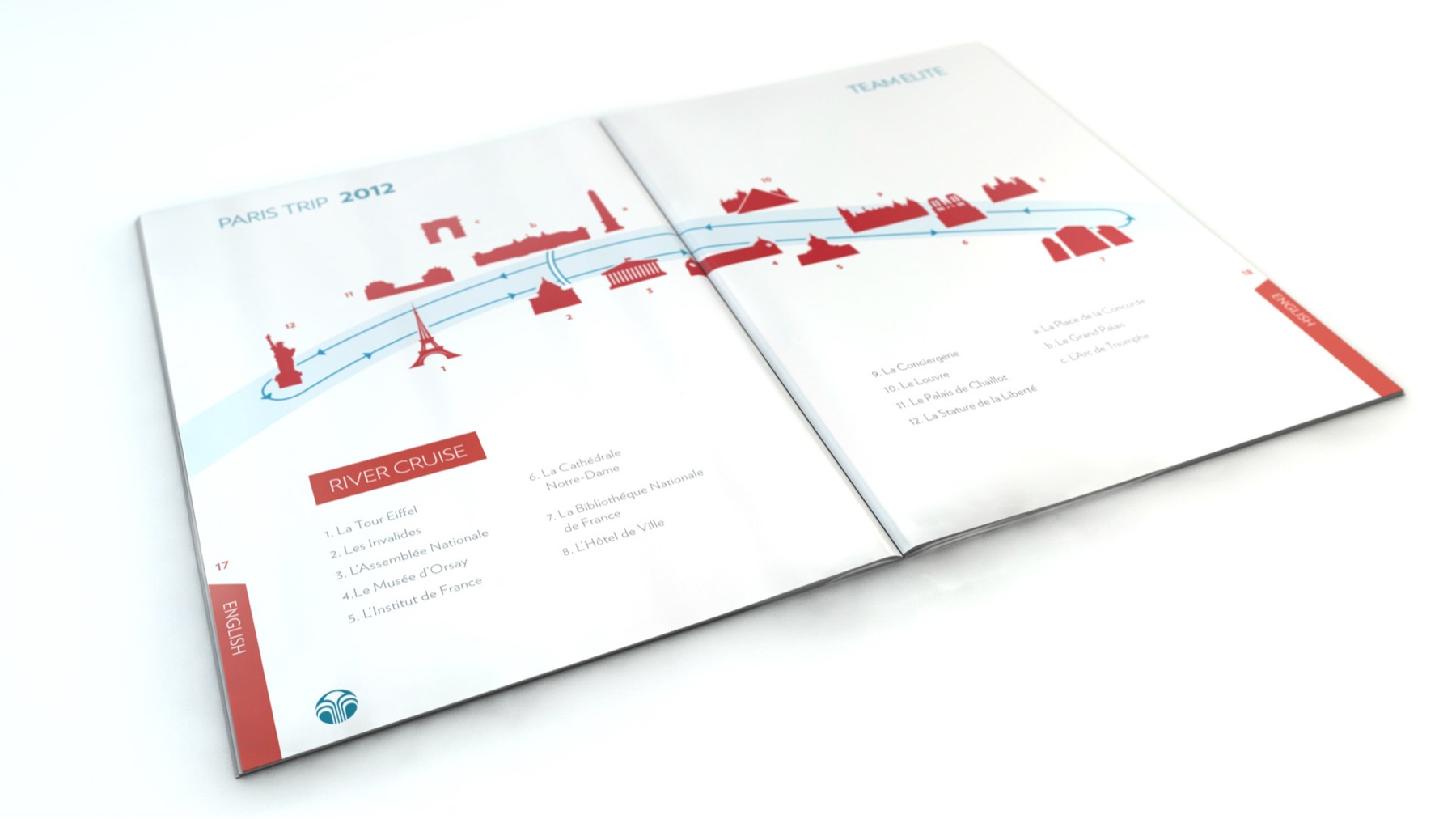 Nu Skin Paris Trip Guide book, map spread