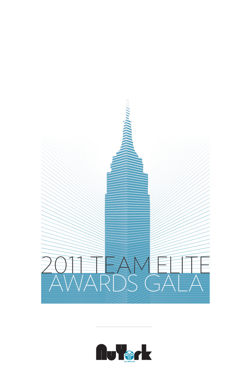Nu Skin Team Elite Awards Gala program cover, Empire State Building illustration, 2011