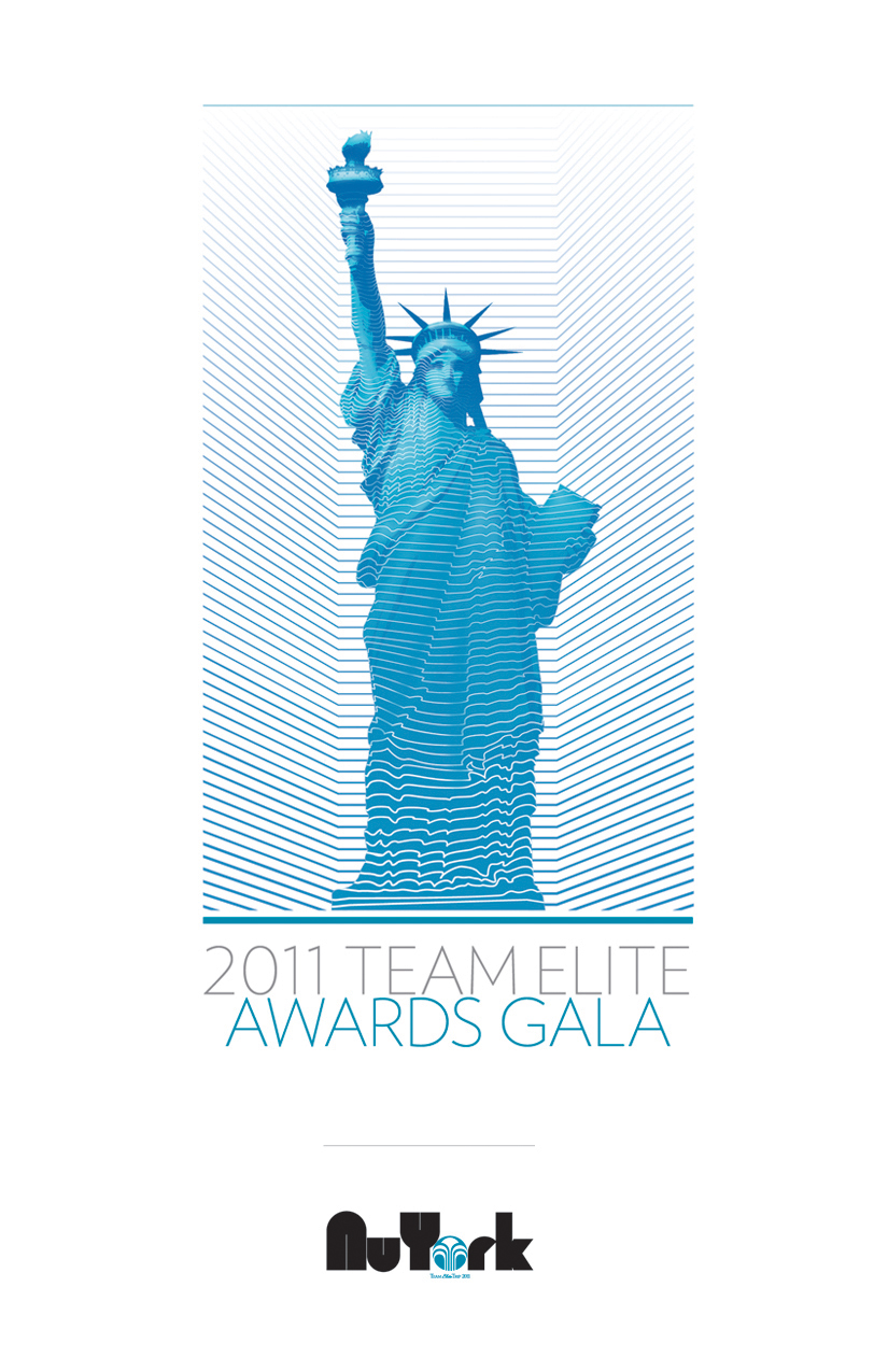 Nu Skin Team Elite Awards Gala program cover, Statue of Liberty illustration, 2011