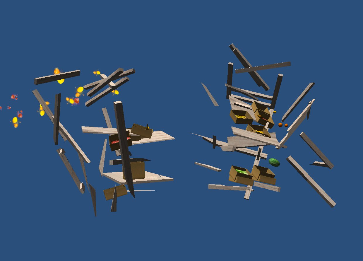 Hess Chopper fruitstand model exploding animation