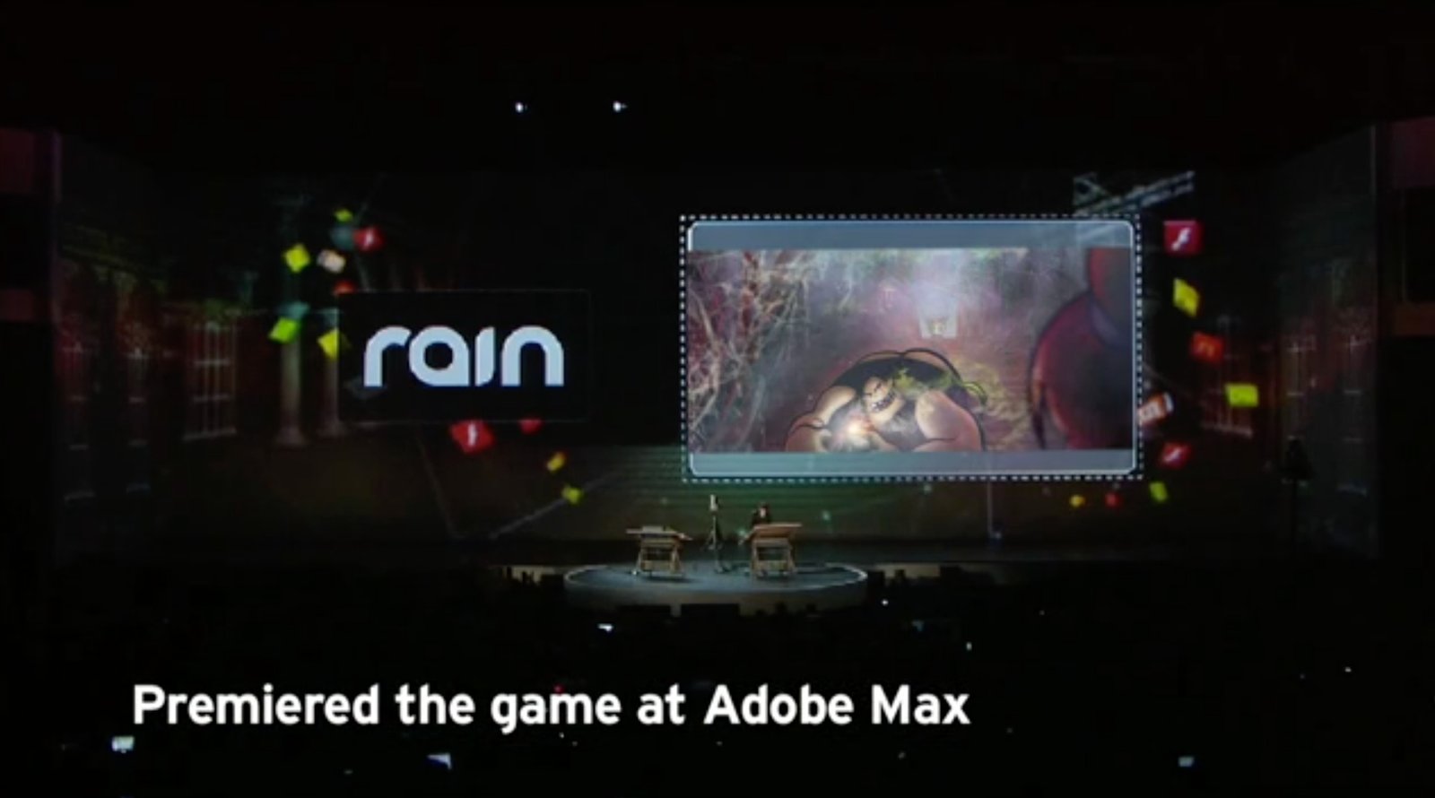 Run Kitty Run premiered at Adobe MAX slide