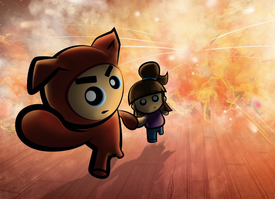 Run Kitty Run Chapter 5 storyboard and final artwork