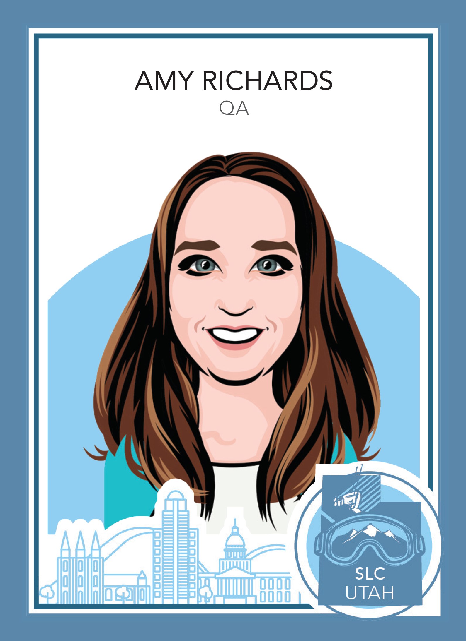 MySudo trading card: AMY RICHARDS — QA