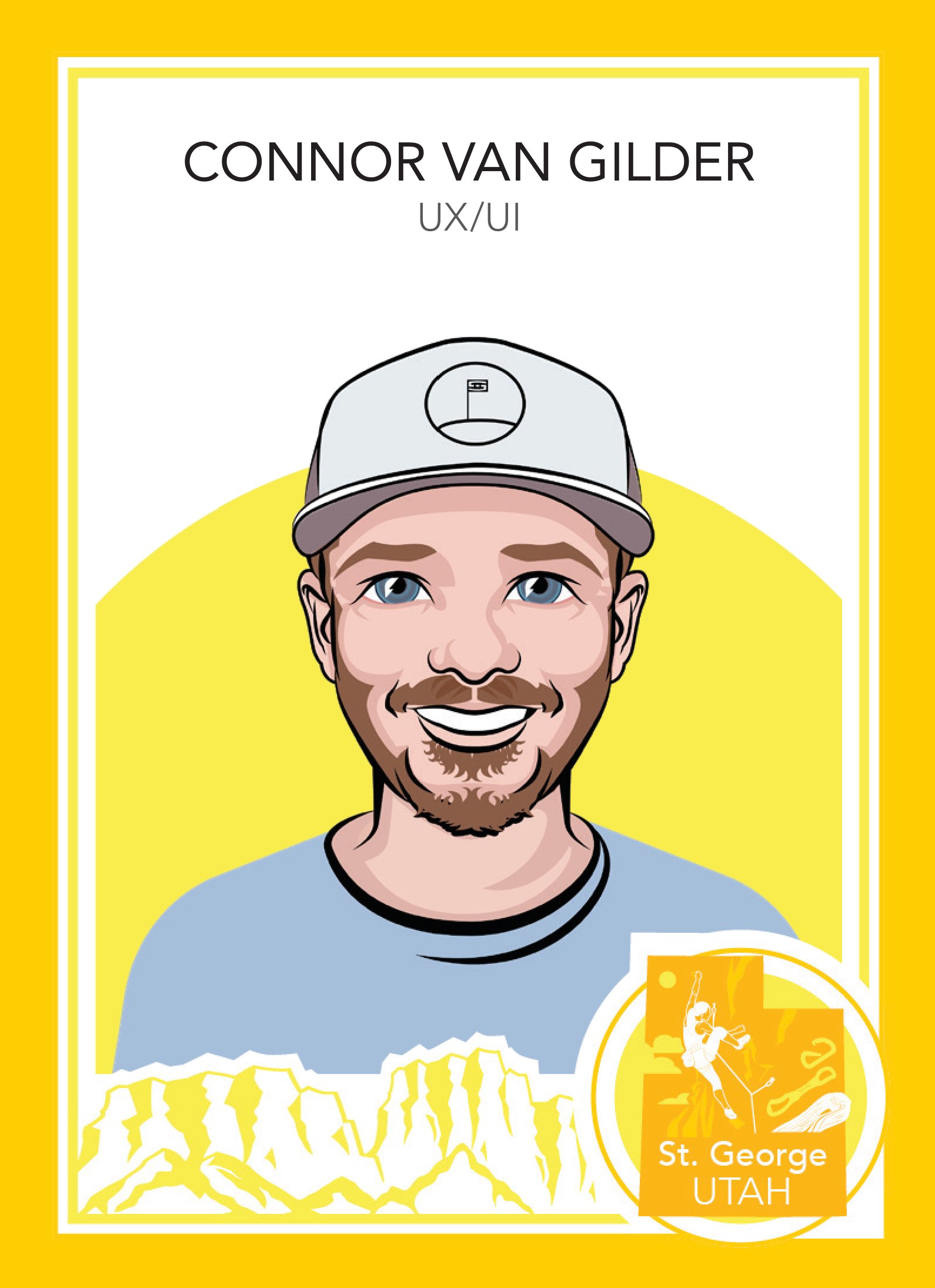 MySudo trading card: CONNOR VAN GILDER — UX/UI
