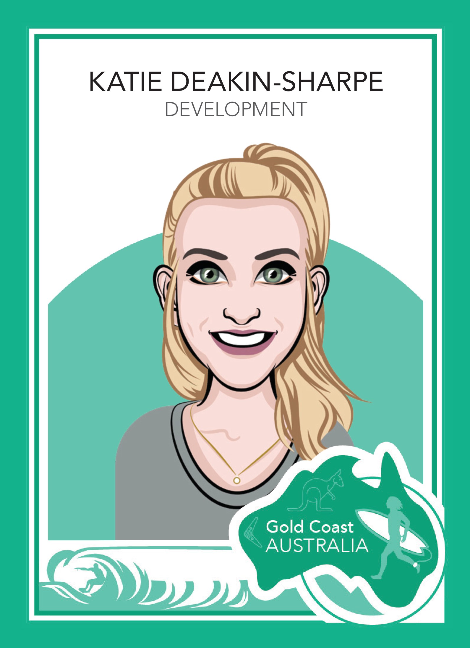 MySudo trading card: KATIE DEAKIN-SHARPE — DEVELOPMENT