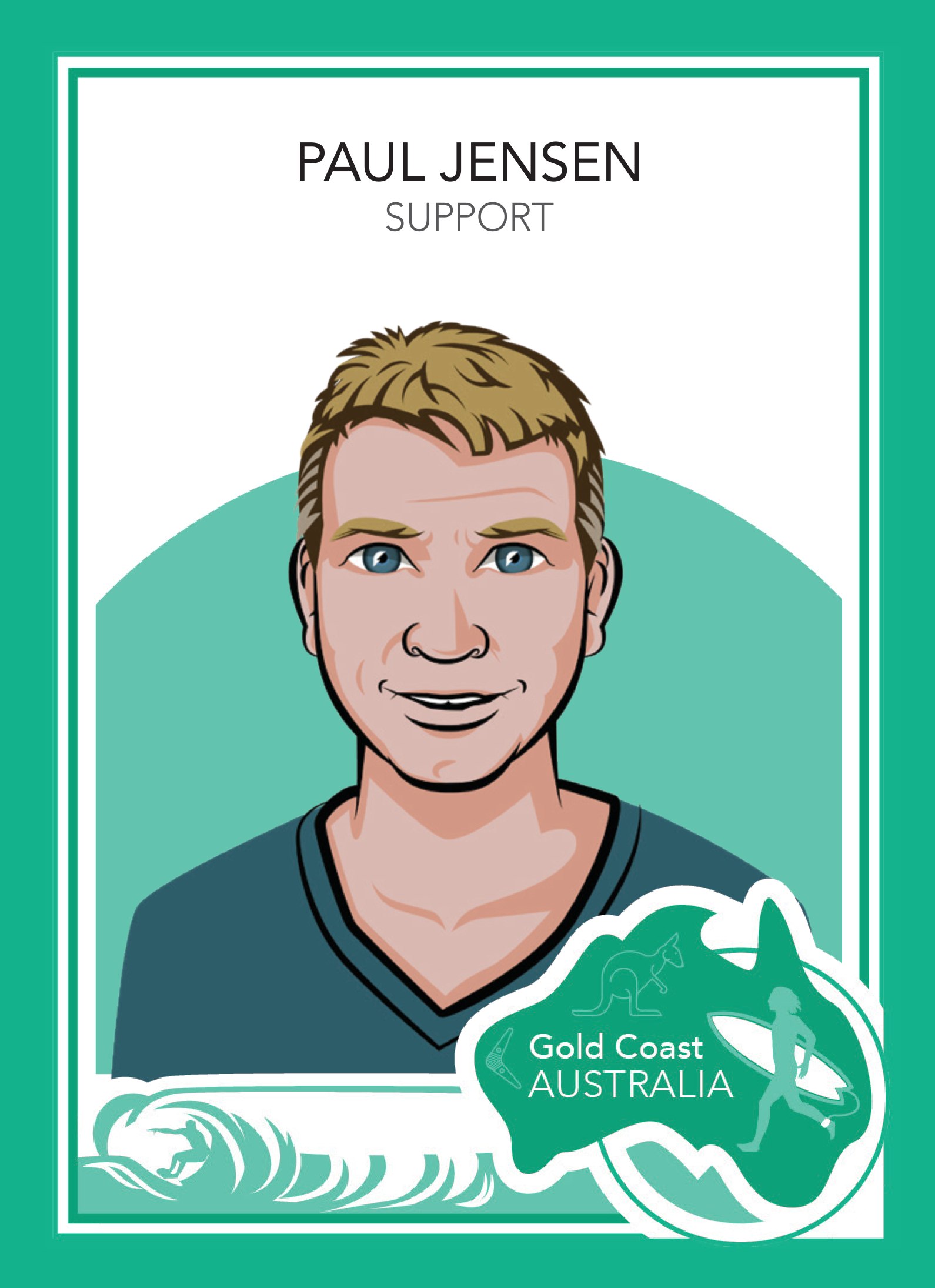 MySudo trading card: PAUL JENSEN — SUPPORT