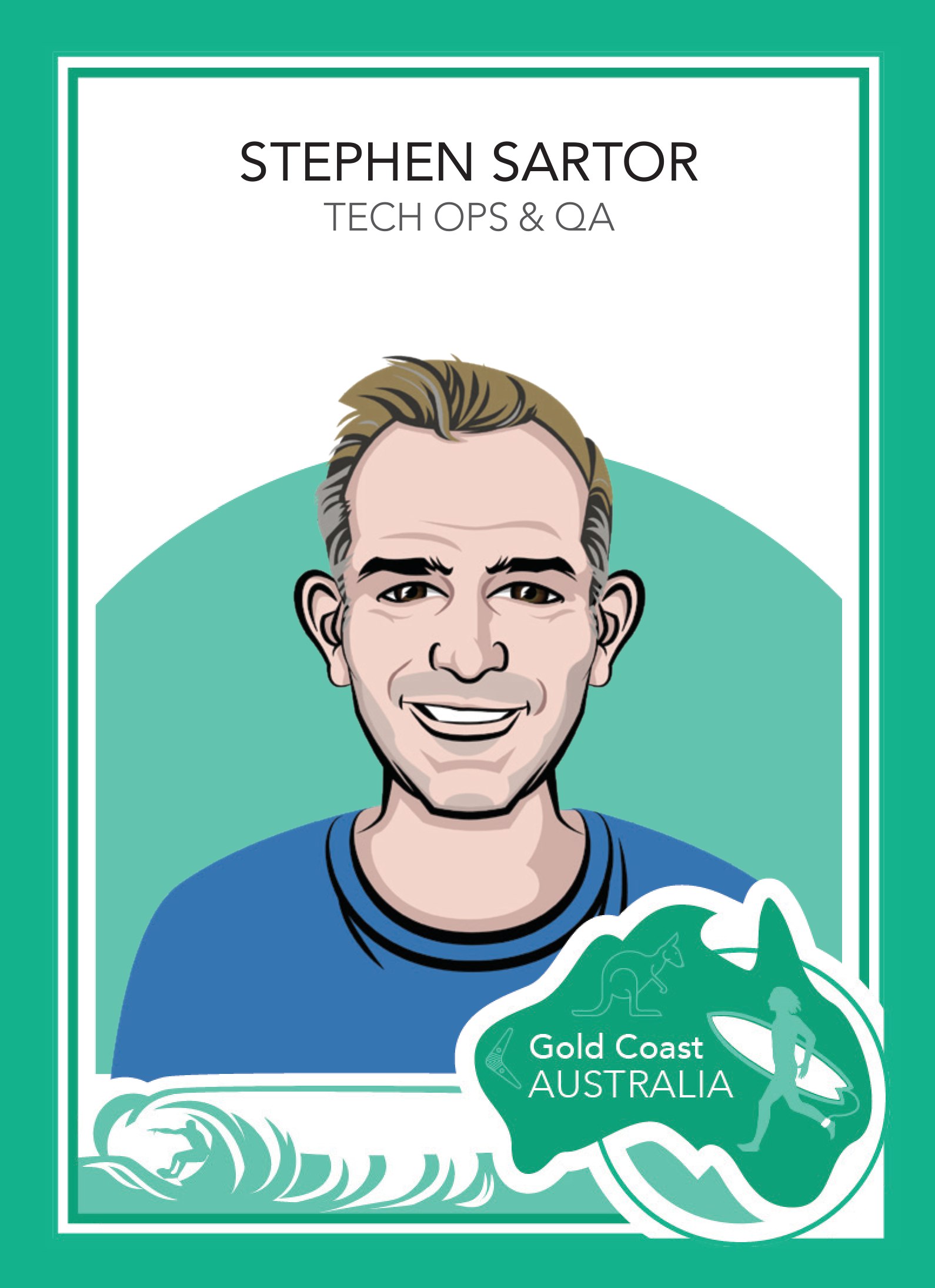 MySudo trading card: STEPHEN SARTOR — TECH OPS & QA