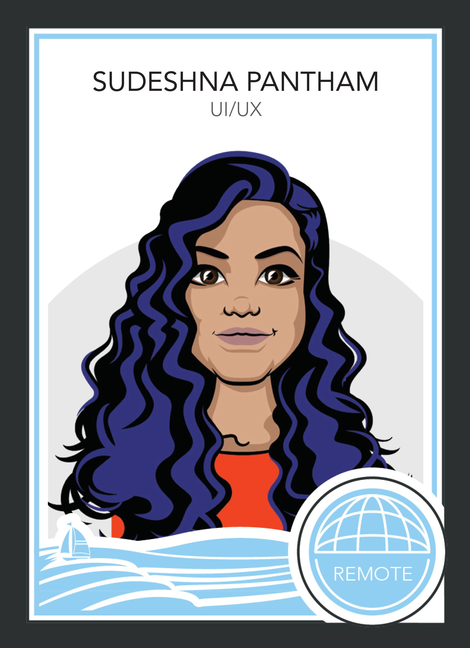 MySudo trading card: SUDESHNA PANTHAM — UI/UX