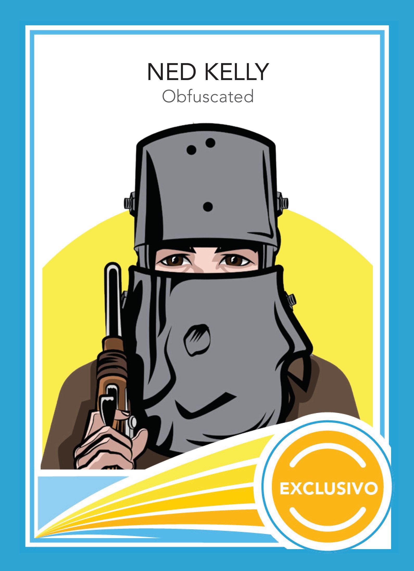MySudo trading card: NED KELLY — Obfuscated