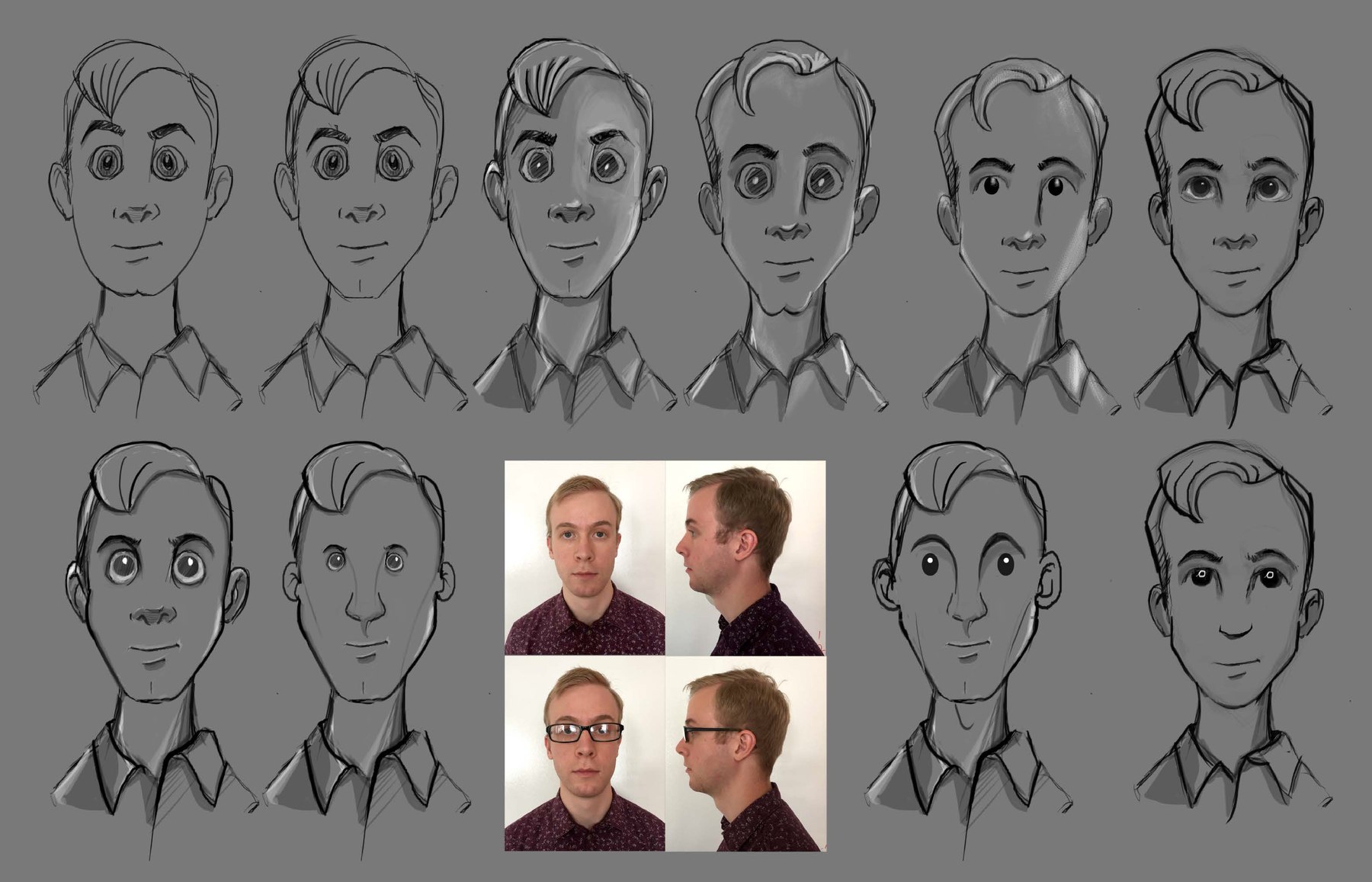 MySudo avatar style exploration, sheet 1