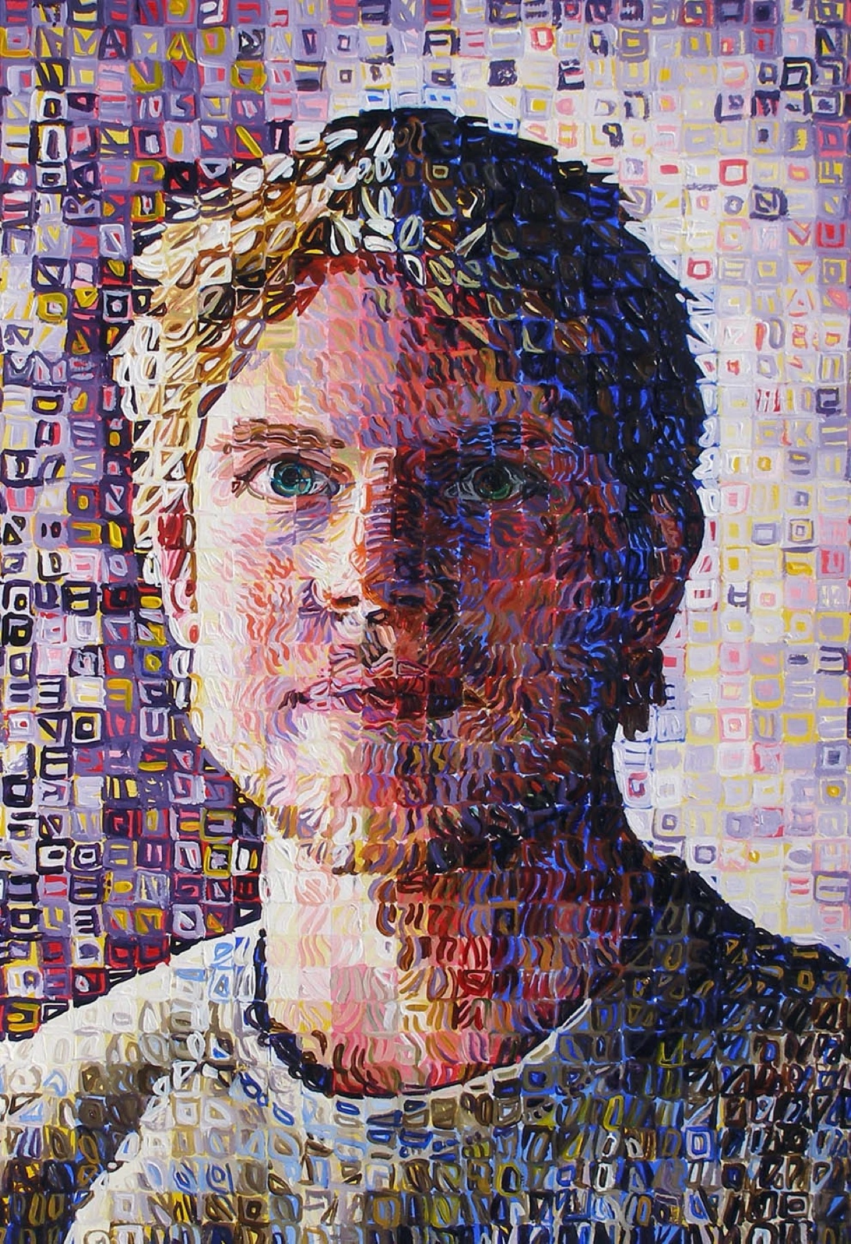 Self portrait photo mosaic