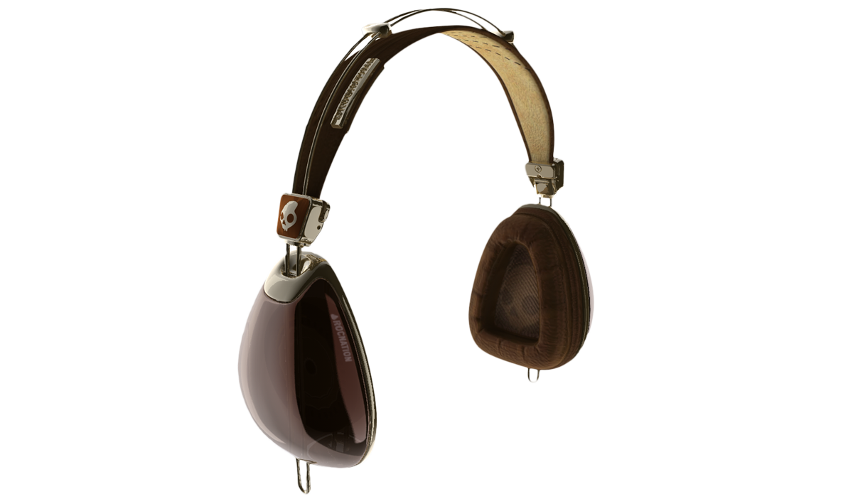3D render of the Skullcandy Roc Nation Aviator headphones