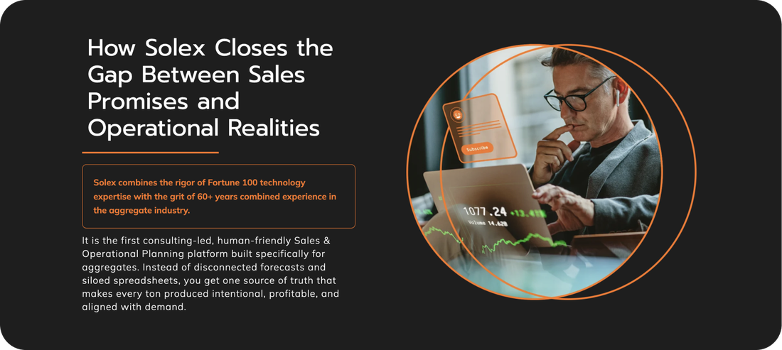 Solei.io page: "How Solex Closes the Gap Between Sales Promises and Operational Realities"