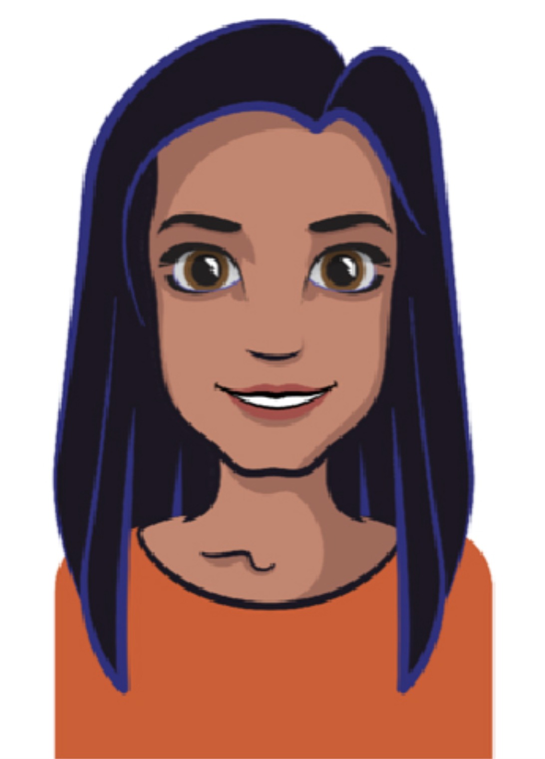 Finished 2D illustration for the same avatar