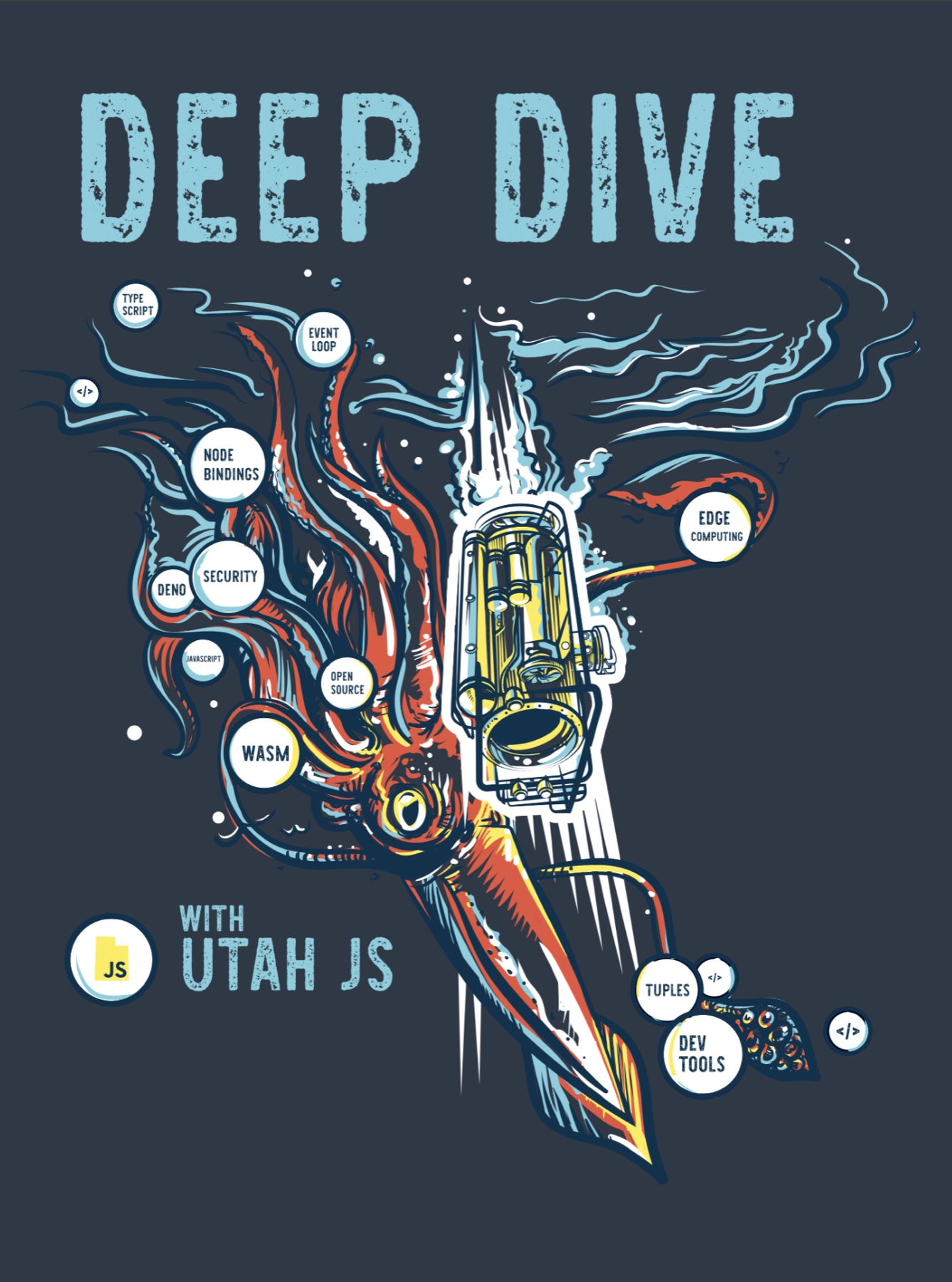 UtahJS 2022 Deep Dive artwork, clean file