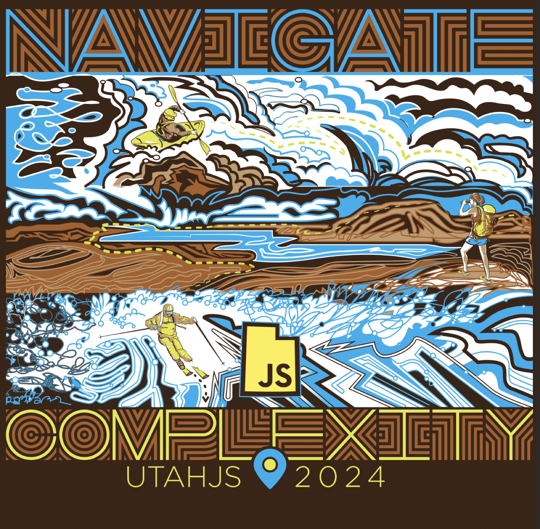 UtahJS 2024 combined poster, Navigate Complexity